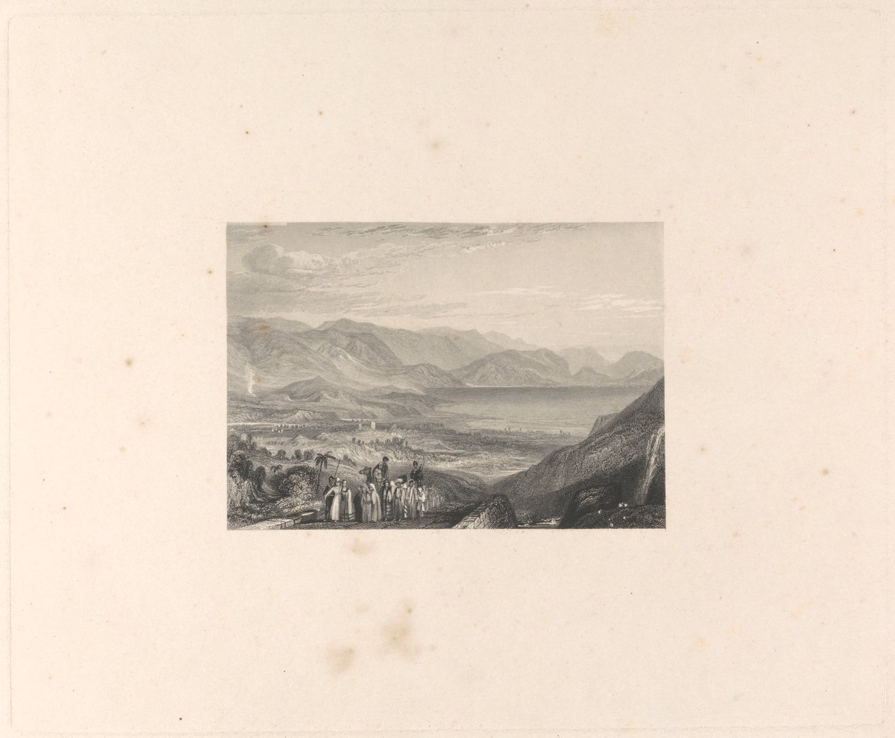 The Dead Sea, Jericho and the Mouth of the Jordan by Edward Francis Finden