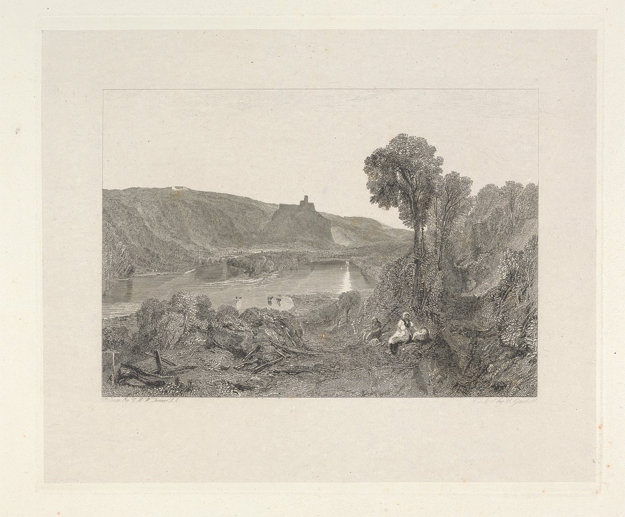 Prudhoe Castle, Northumberland by Edward Goodall