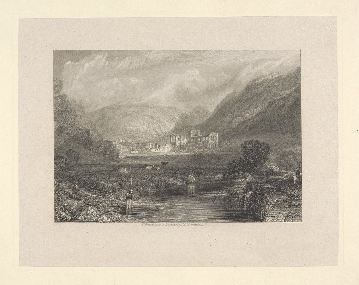 Rievaulx Abbey, Yorkshire by Edward Goodall