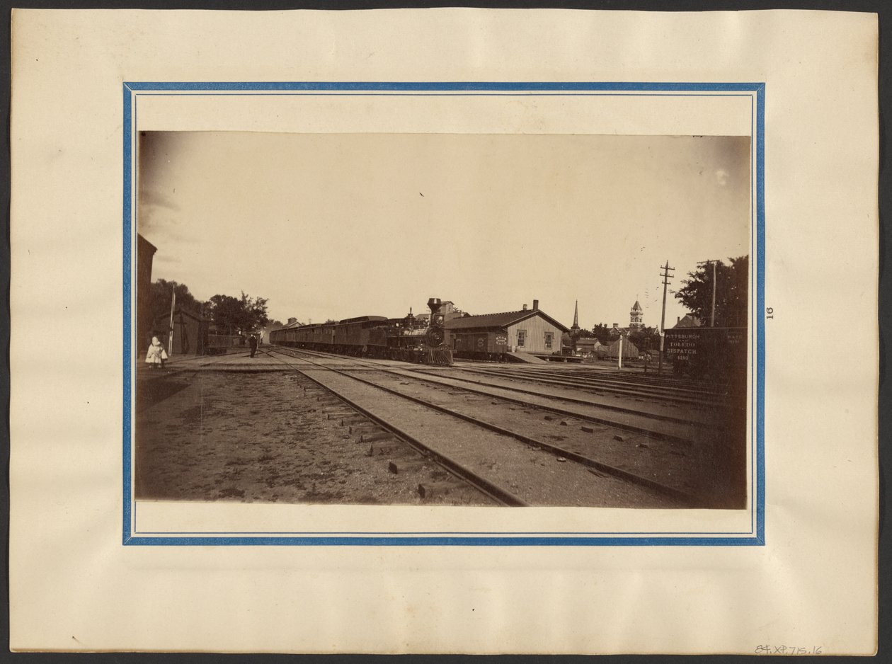 Railroad Station, Maple City by Edward H. Hart