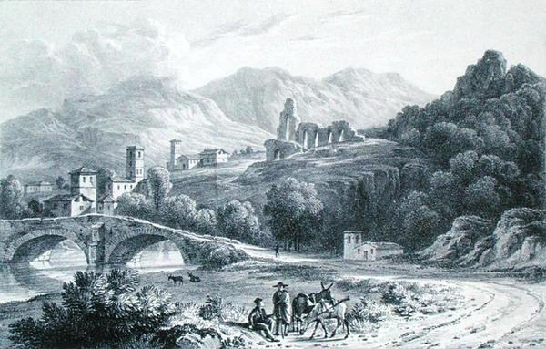 Noain, engraved by C. Hullmandel, from Michael Faraday