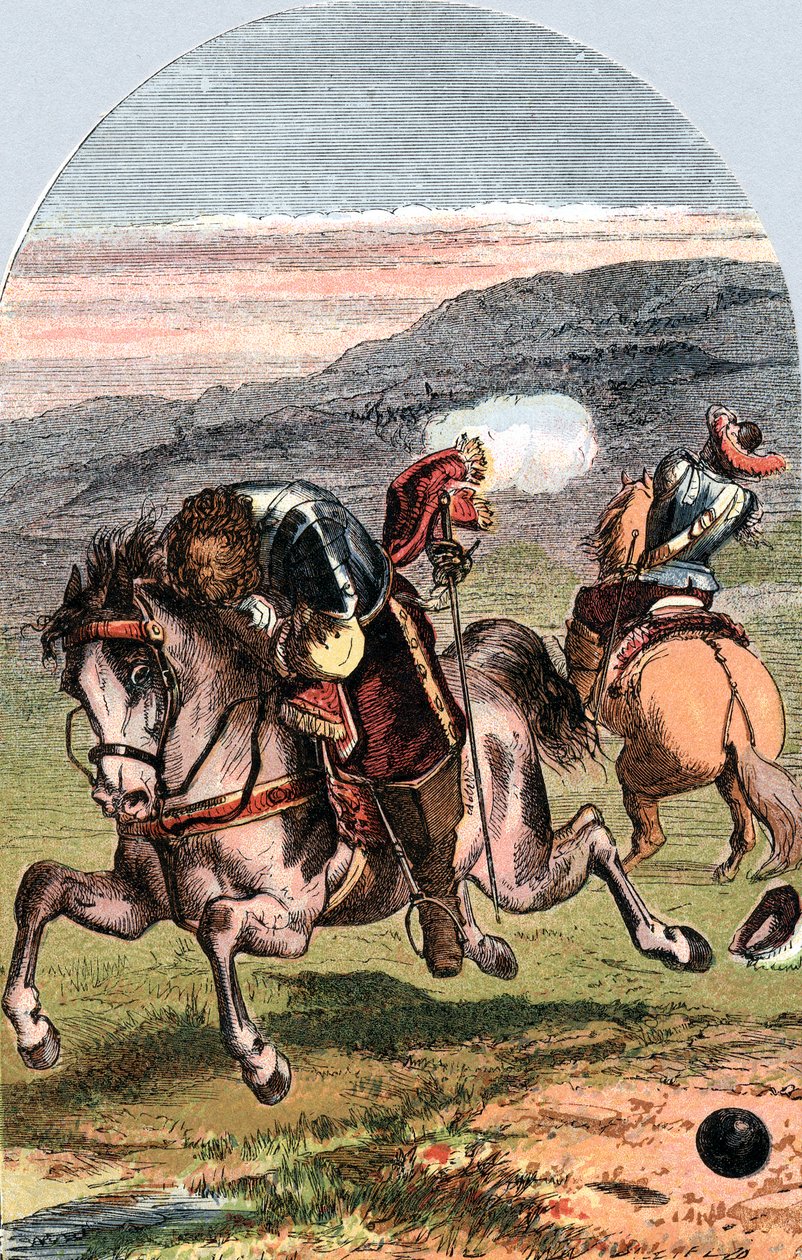 Death of Henri, Vicomte de Turenne, French Soldier by Edward Henry Corbould