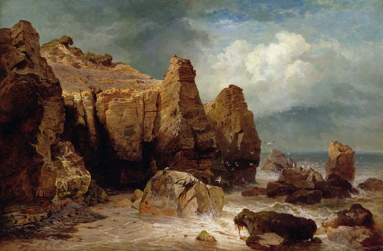On the Yorkshire Coast by Edward Henry Holder