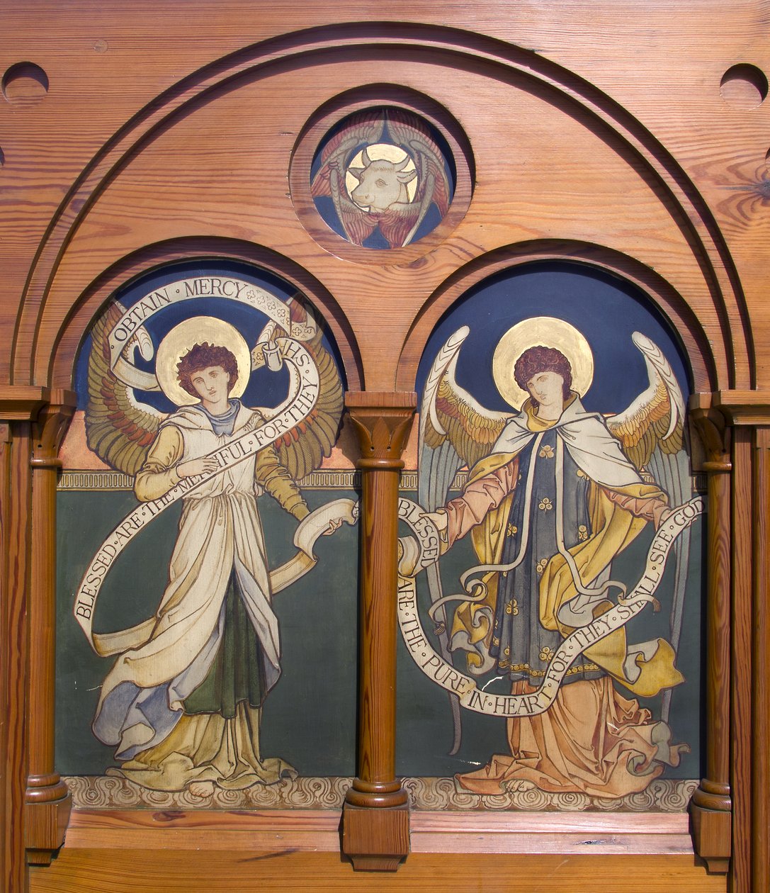 Garstang, St Thomas, Shrigley & Hunt, Edward Holmes Jewitt, Angel Reredos by Edward Holmes Jewitt
