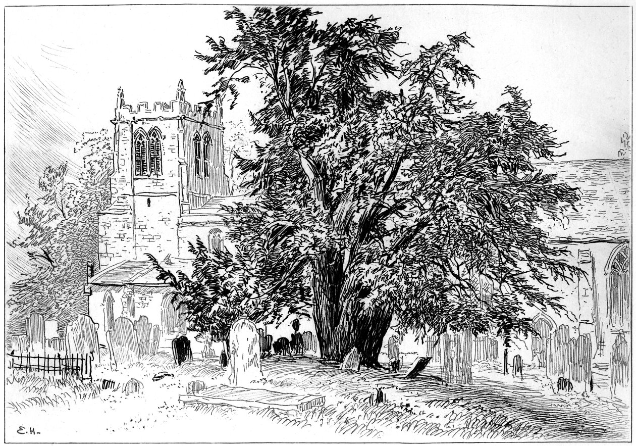 Snitterfield Church, Snitterfield, Warwickshire by Edward Hull