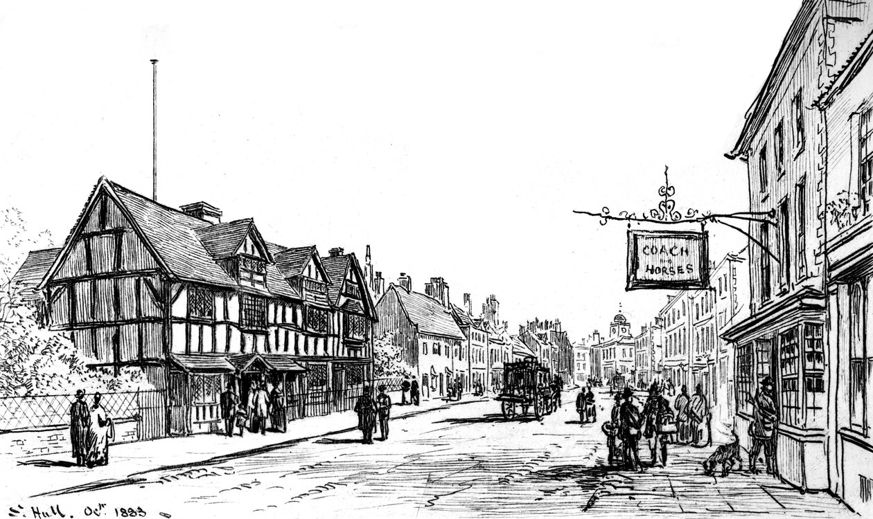 The Birthplace of Shakespeare, Stratford-upon-Avon, Warwickshire by Edward Hull