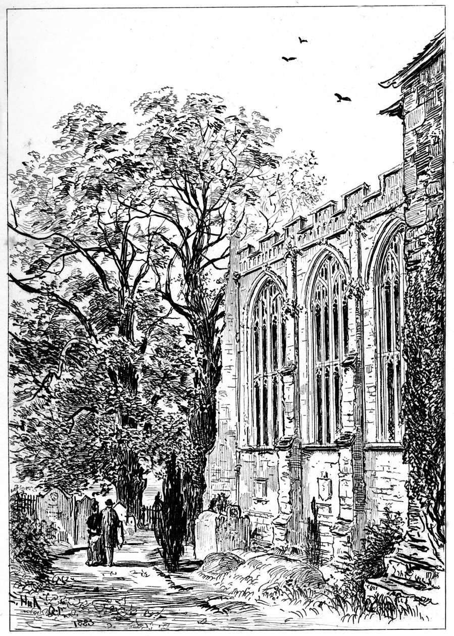 The Chancel of Stratford Church, Stratford-upon-Avon, Warwickshire by Edward Hull