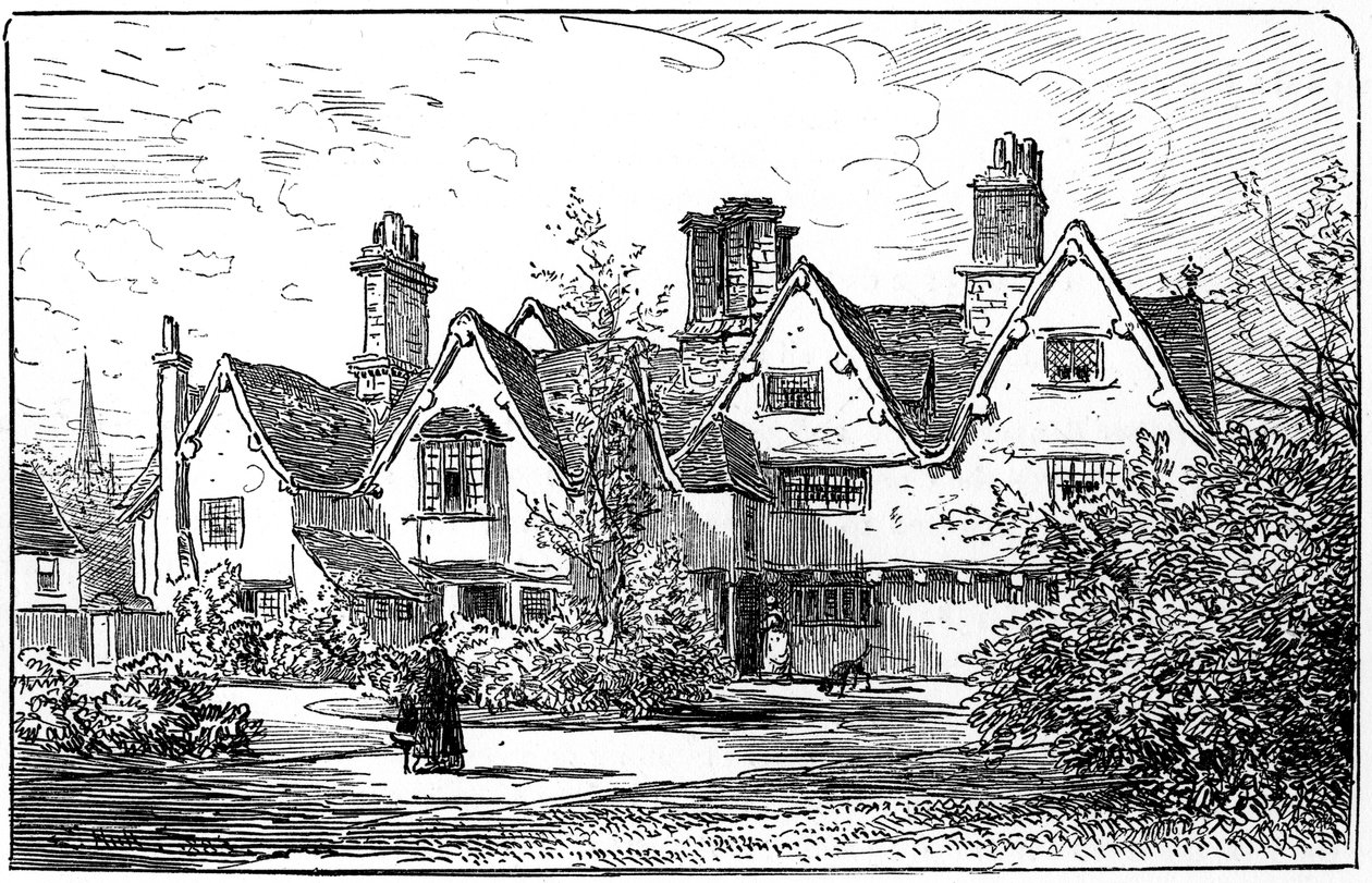 The House of Dr John Hall, Stratford-upon-Avon, Warwickshire by Edward Hull