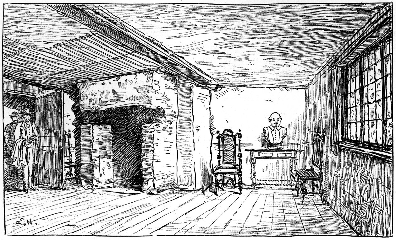 The Room in Which Shakespeare Was Born, Stratford-upon-Avon ...