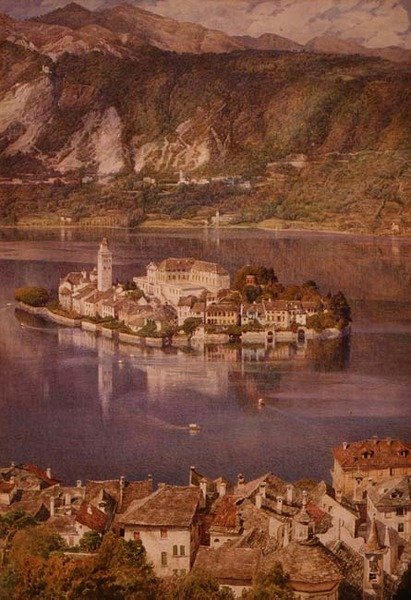 Isola San Giulio, Lake Orta by Edward John Poynter