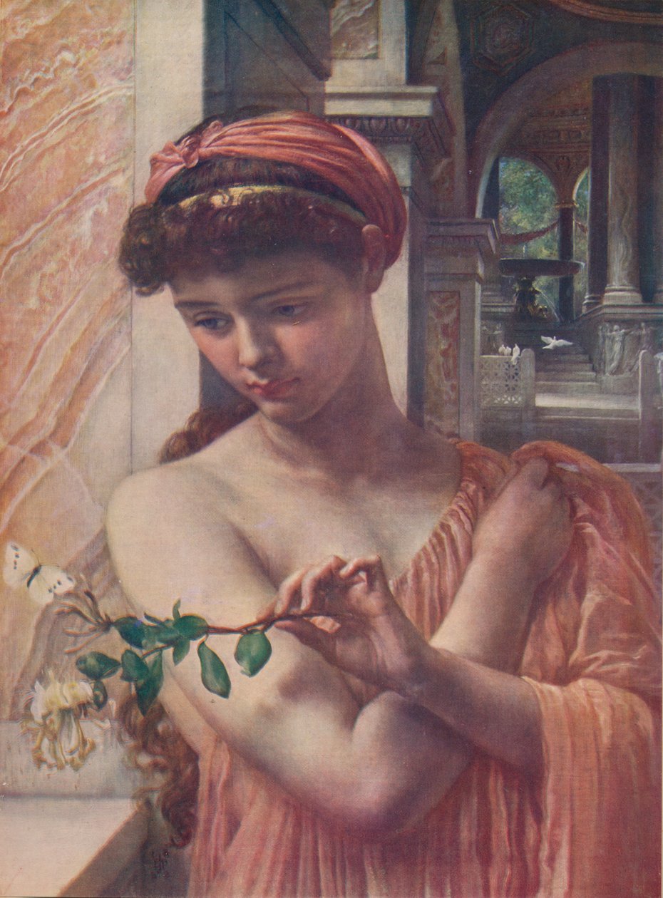 Psyche in the Temple of Love, 1882, c1915 by Edward John Poynter