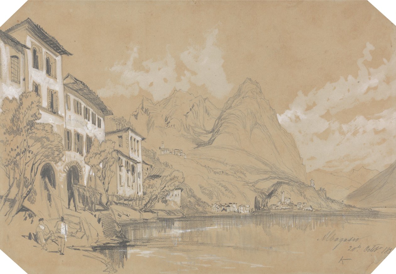 Albogasio by Edward Lear