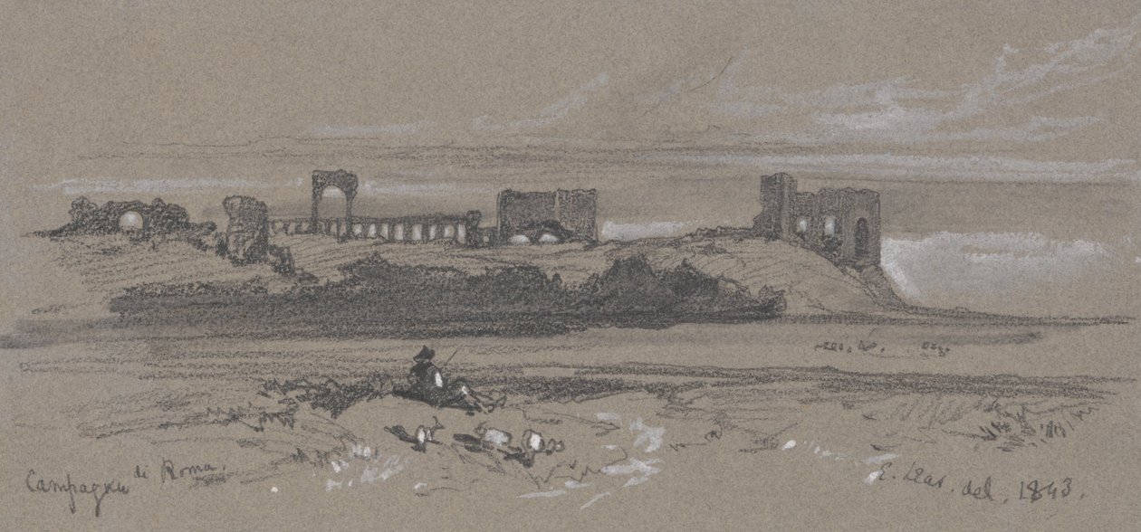 Roman Countryside by Edward Lear