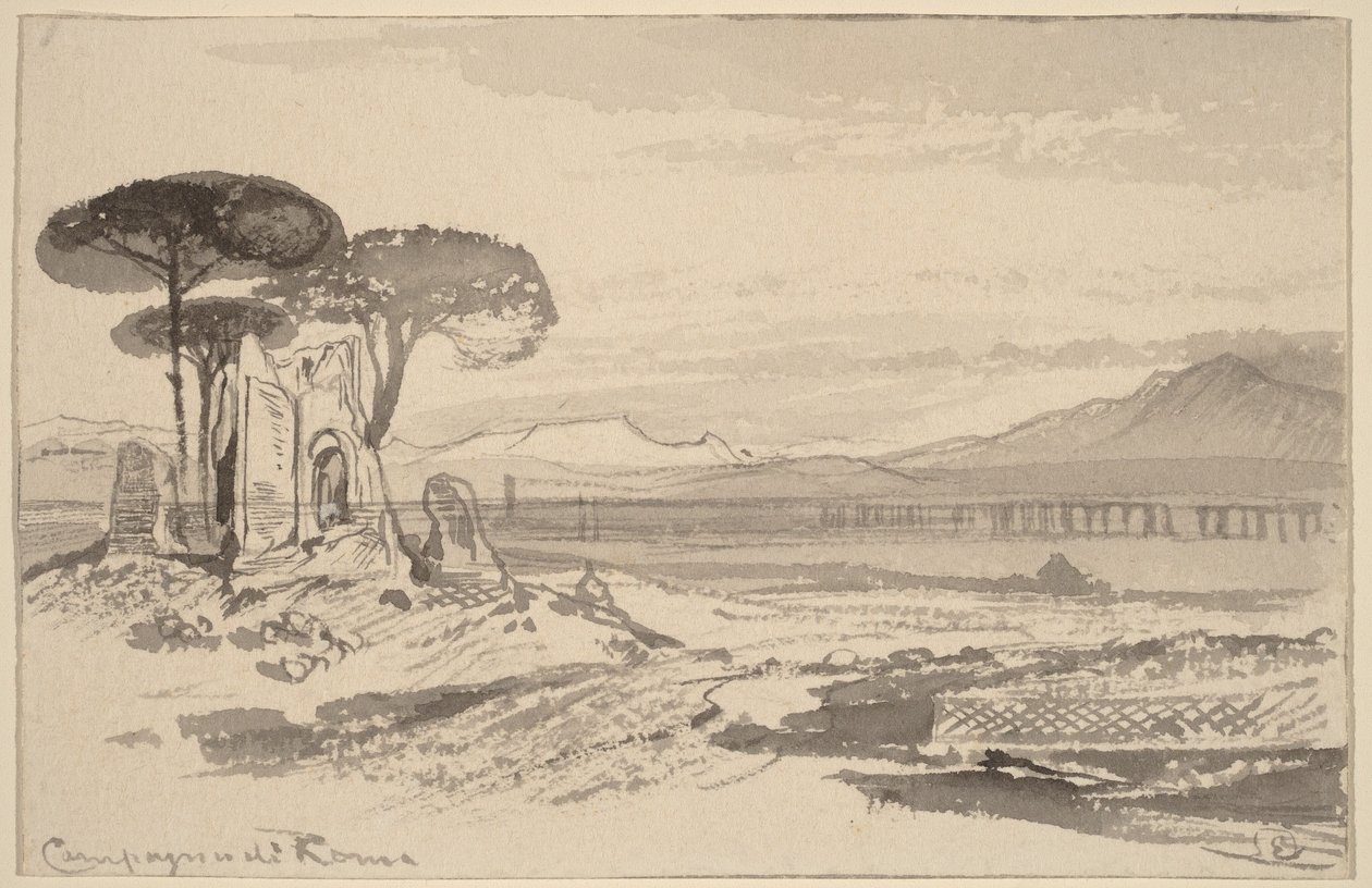 Roman Countryside by Edward Lear