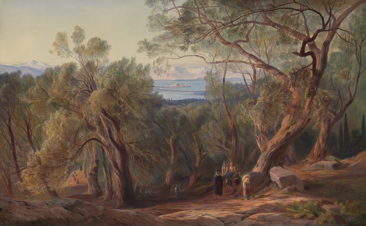 Corfu from Santa Decca, 1862 by Edward Lear