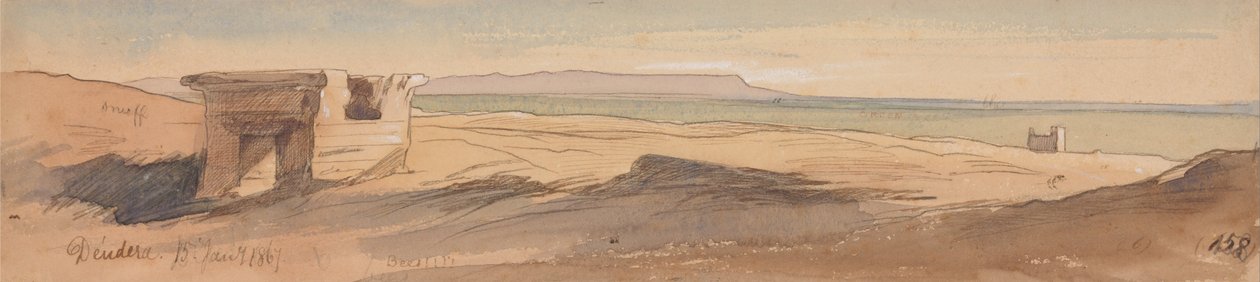 Dendera, January 15, 1867 by Edward Lear