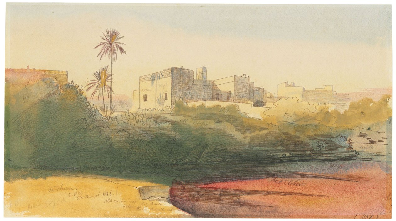 Tarxien, Malta by Edward Lear