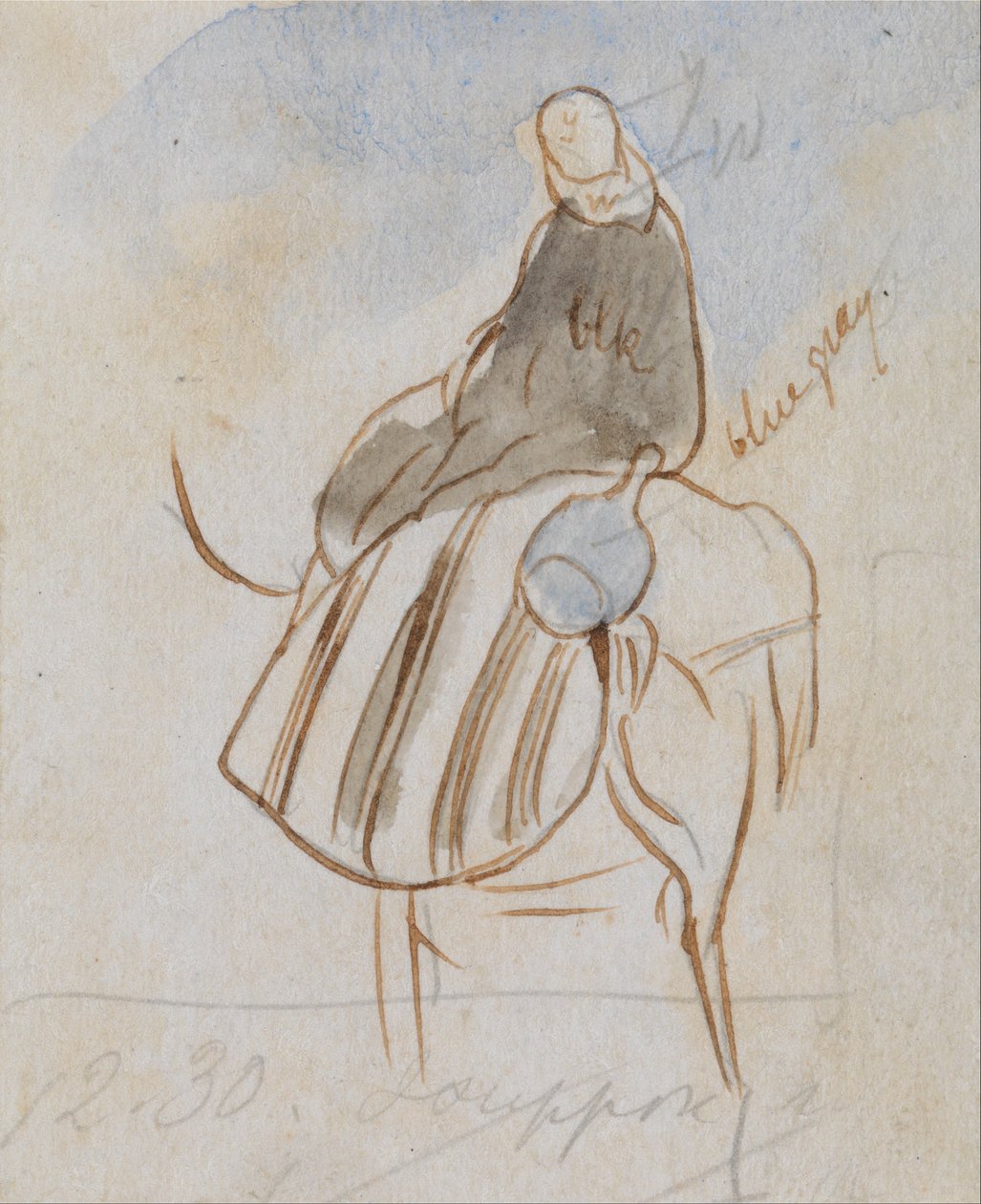 Egyptian Man on Camel by Edward Lear