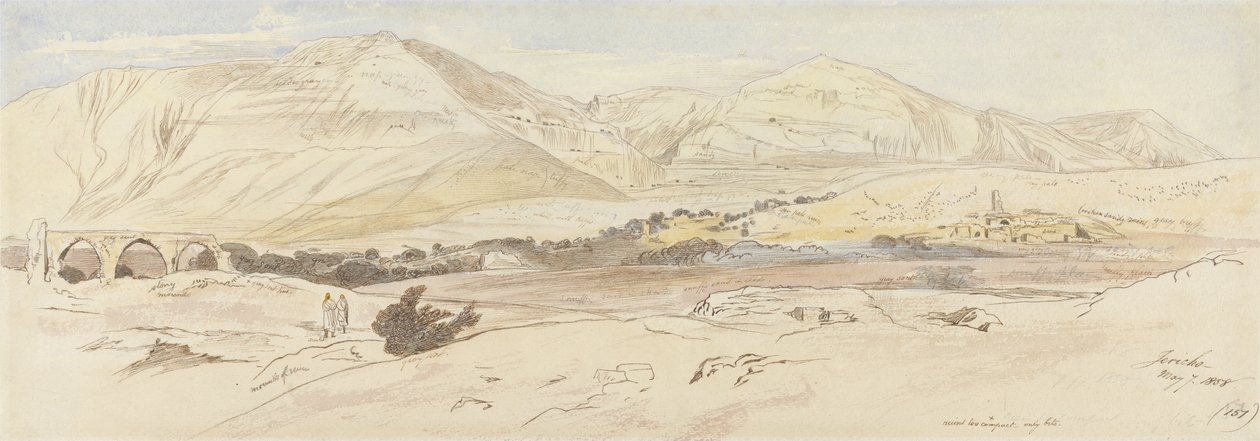 Jericho, 7 May 1858 (157), 1858 by Edward Lear