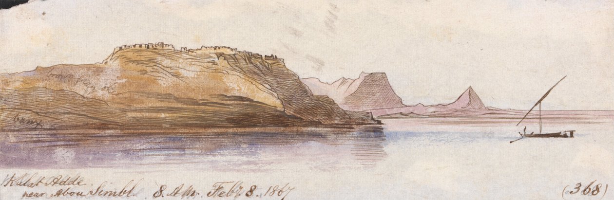 Kulat Adde, near Abu Simbel by Edward Lear