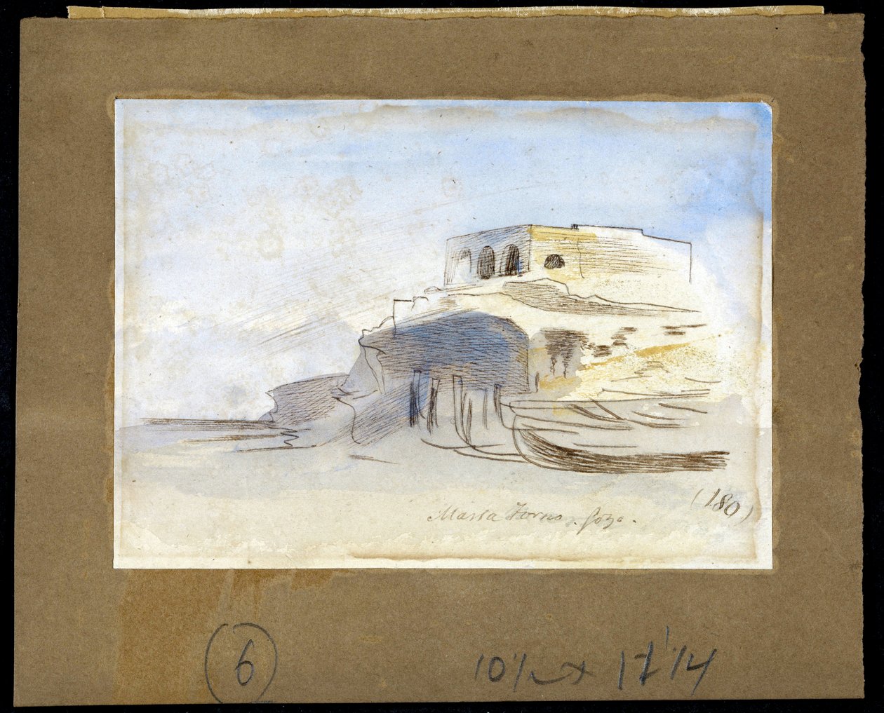 Massa Forno, Gozo, Malta by Edward Lear