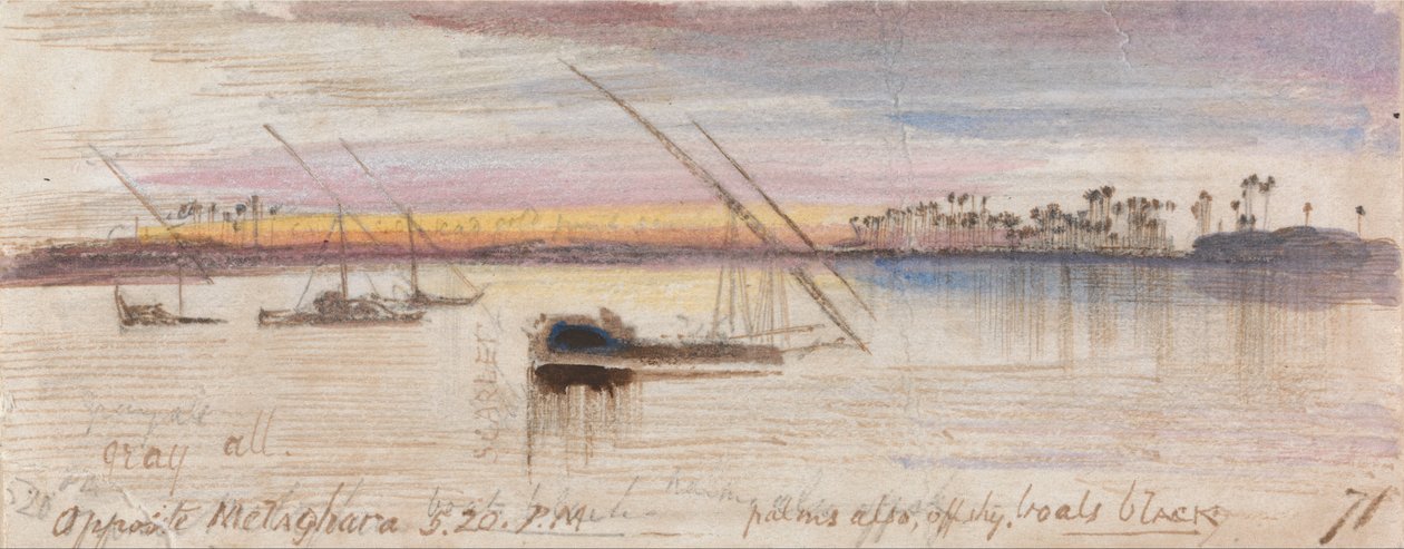 Opposite Melaghara, 5:20 PM by Edward Lear