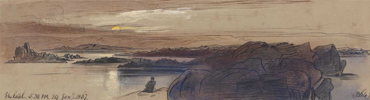 Shelaal, 5:30 am, 29 January 1867 by Edward Lear