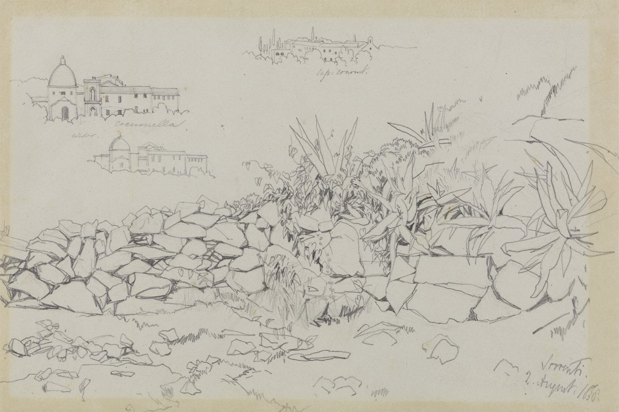 Sorrento, 2 August 1838 by Edward Lear