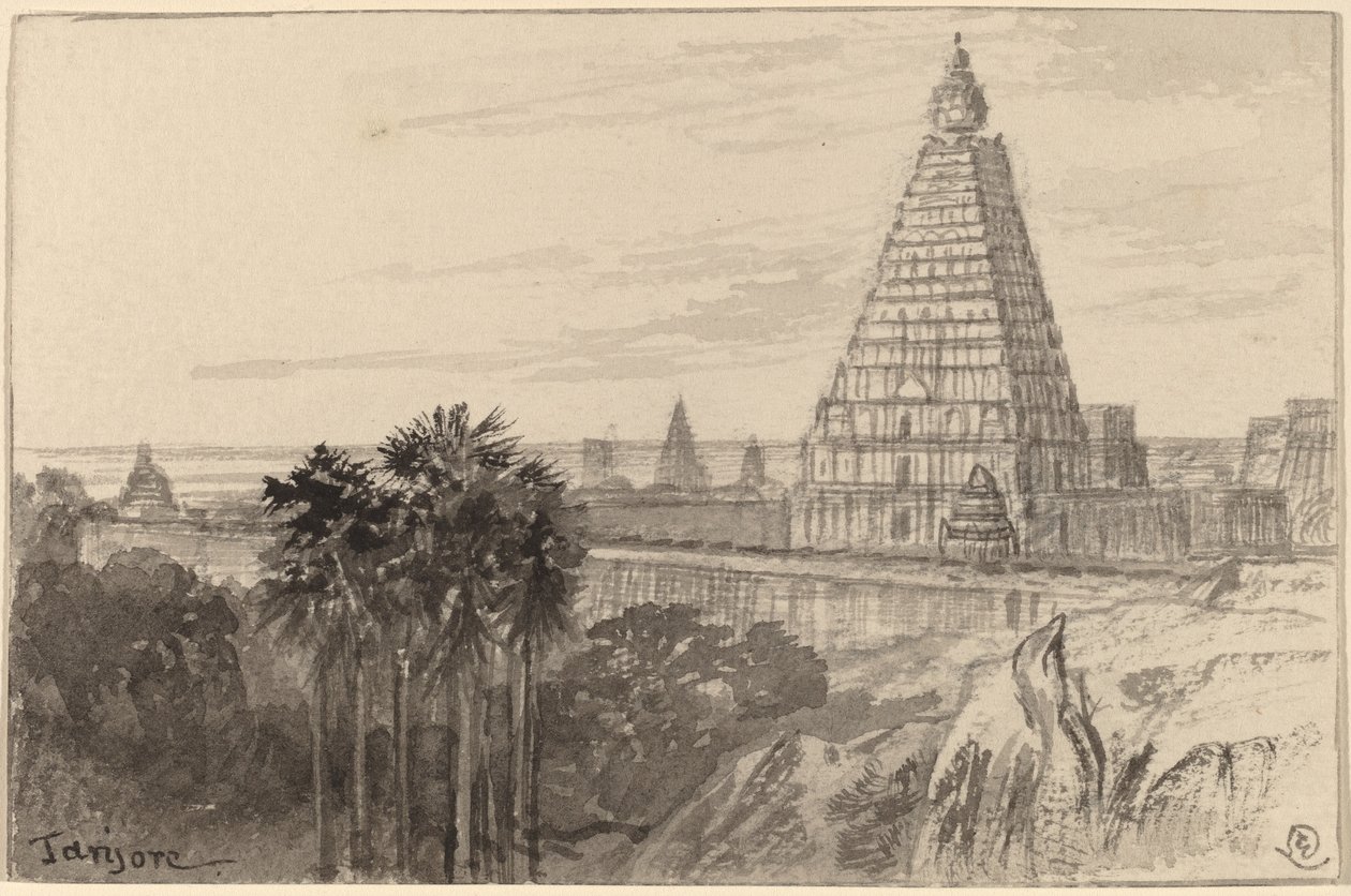 Tanjore, India by Edward Lear