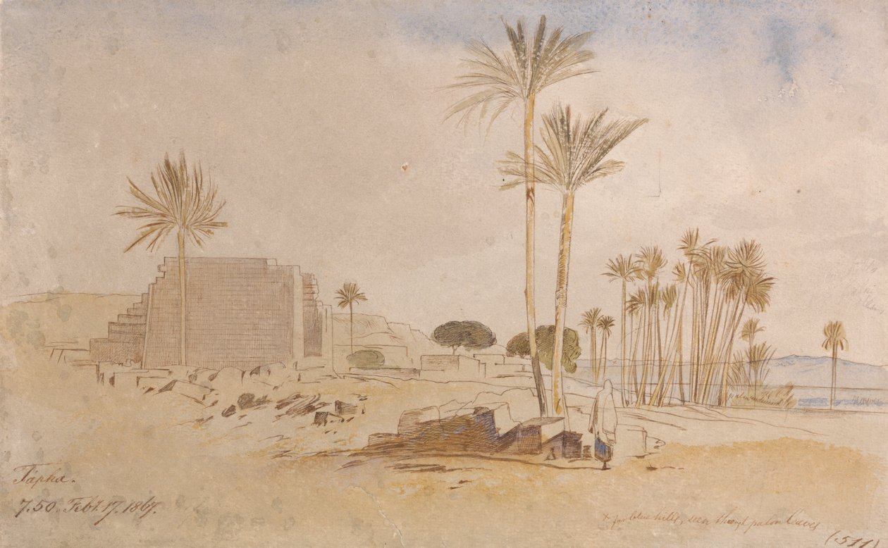 Tapha, 7:50 a.m., February 17, 1867 by Edward Lear