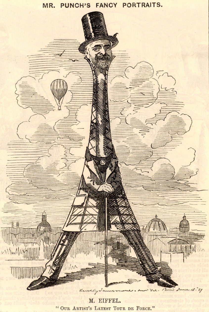 Alexandre Gustave Eiffel (1832-1923) French Civil Engineer by Edward Linley Sambourne
