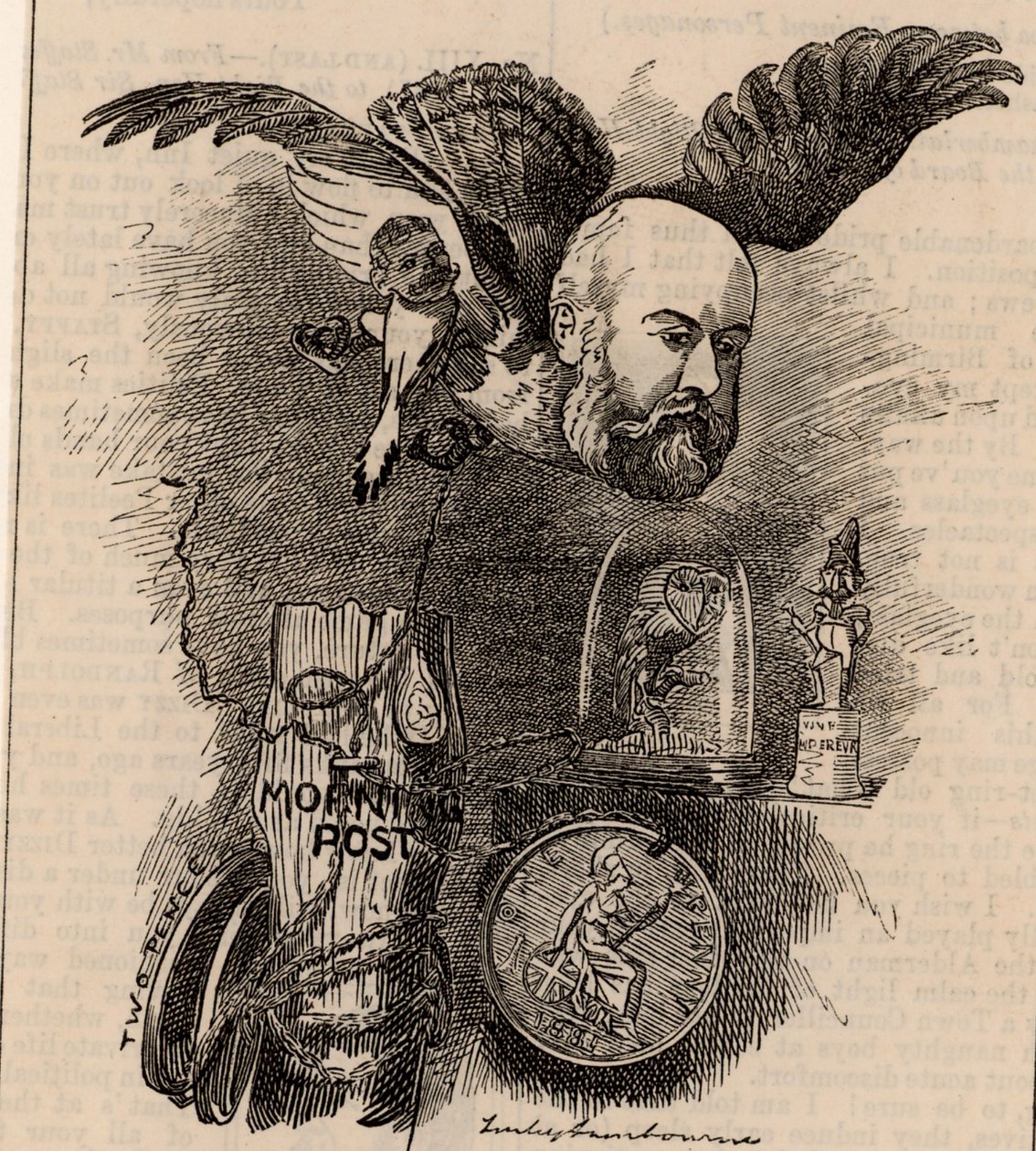 Algernon Borthwick, 1st Baron Glenesk (1830-1908) by Edward Linley Sambourne