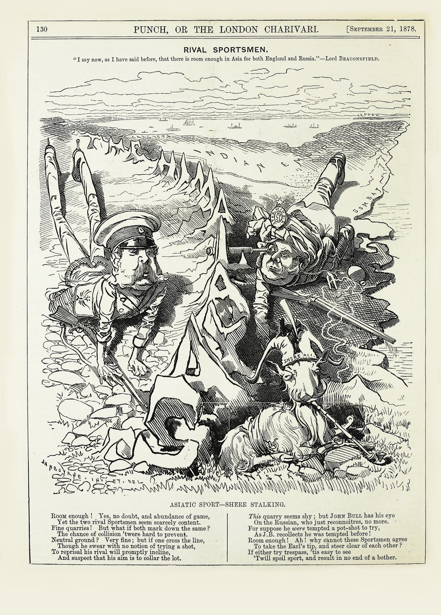 Rival Sportsmen. I Say Now, as I Have Said Before, That There is Room Enough..., 1878 by Edward Linley Sambourne