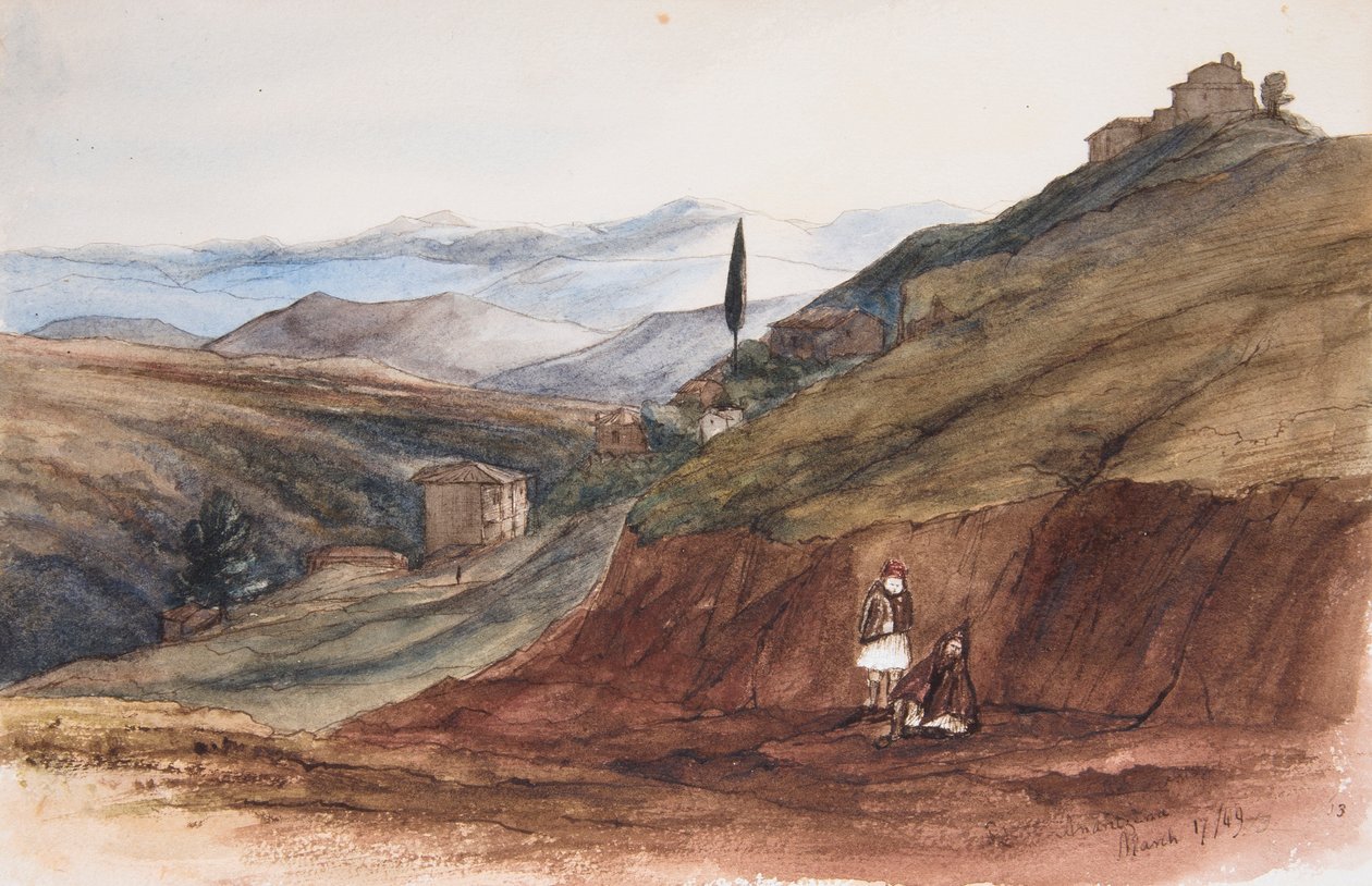 Andritzena by Edward & Lushington Franklin (1823 1901) Lear