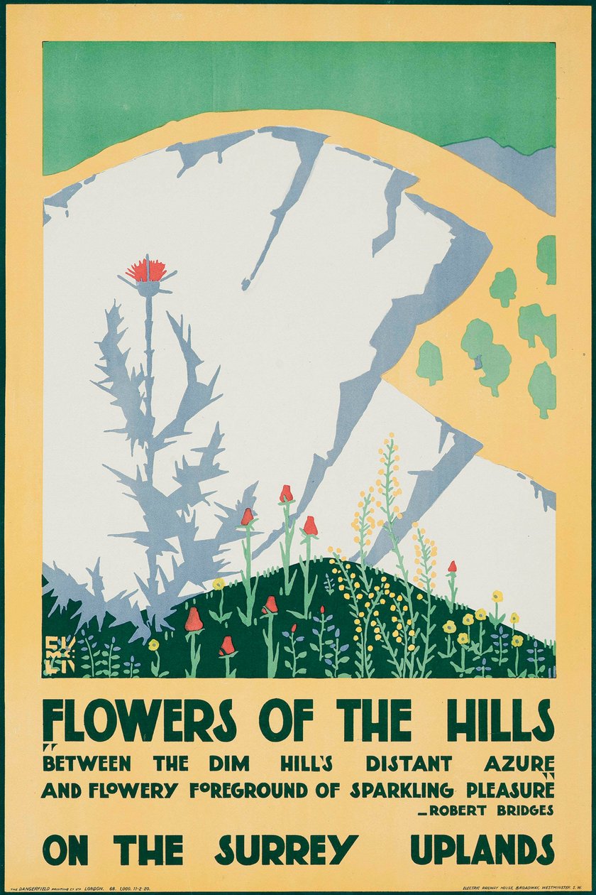 Flowers of the Hills, On the Surrey Uplands by Edward McKnight Kauffer