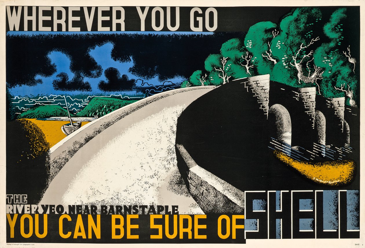 Wherever You Go, You can be Sure of Shell, c. 1936 by Edward McKnight Kauffer