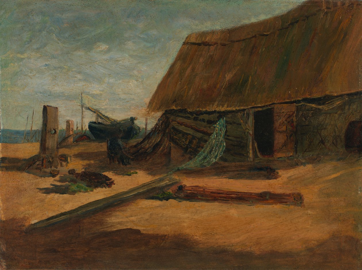 Fishing Shacks by Edward Mitchell Bannister