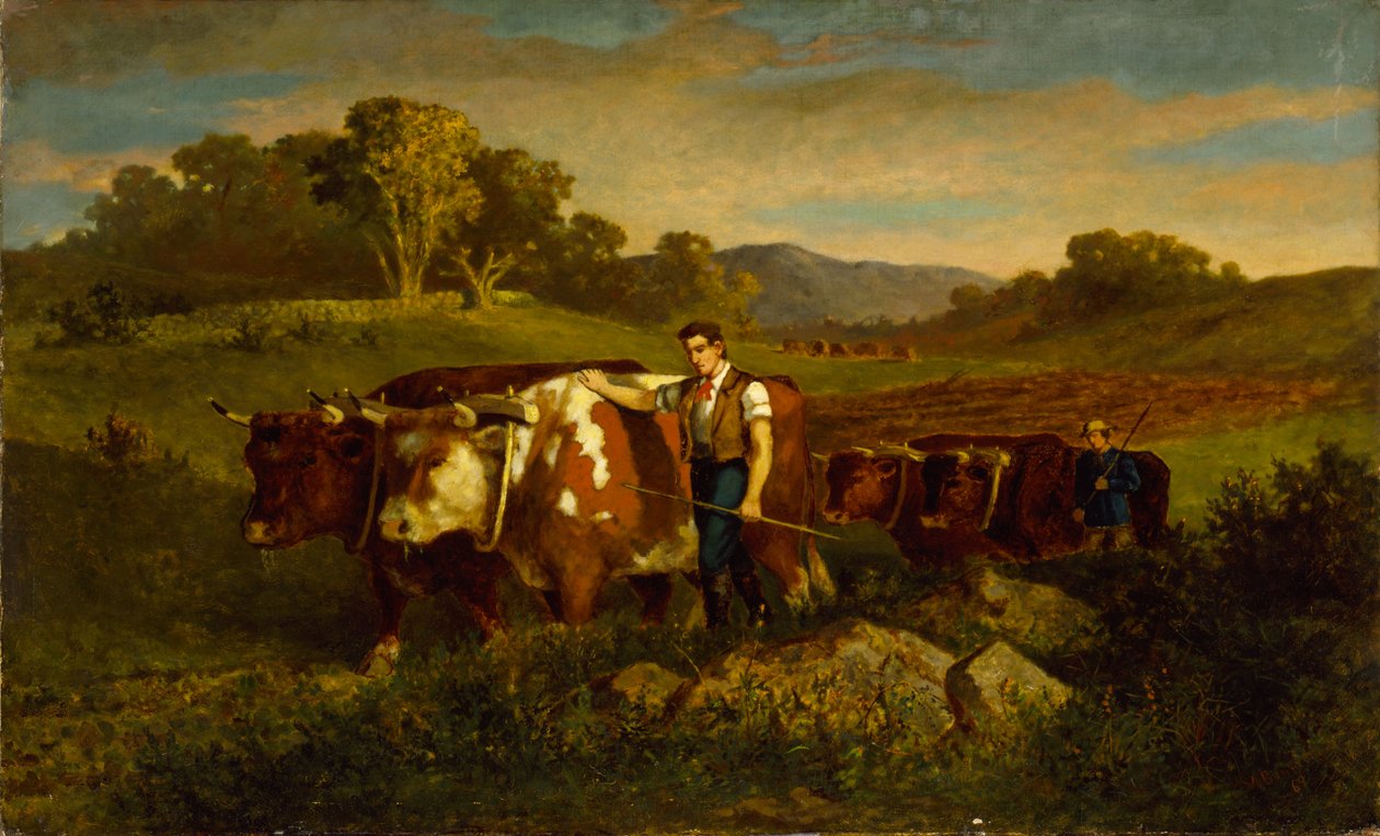Herdsmen with Cows by Edward Mitchell Bannister
