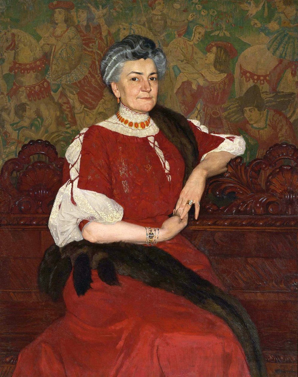 Portrait of Mrs. Herse by Edward Okun