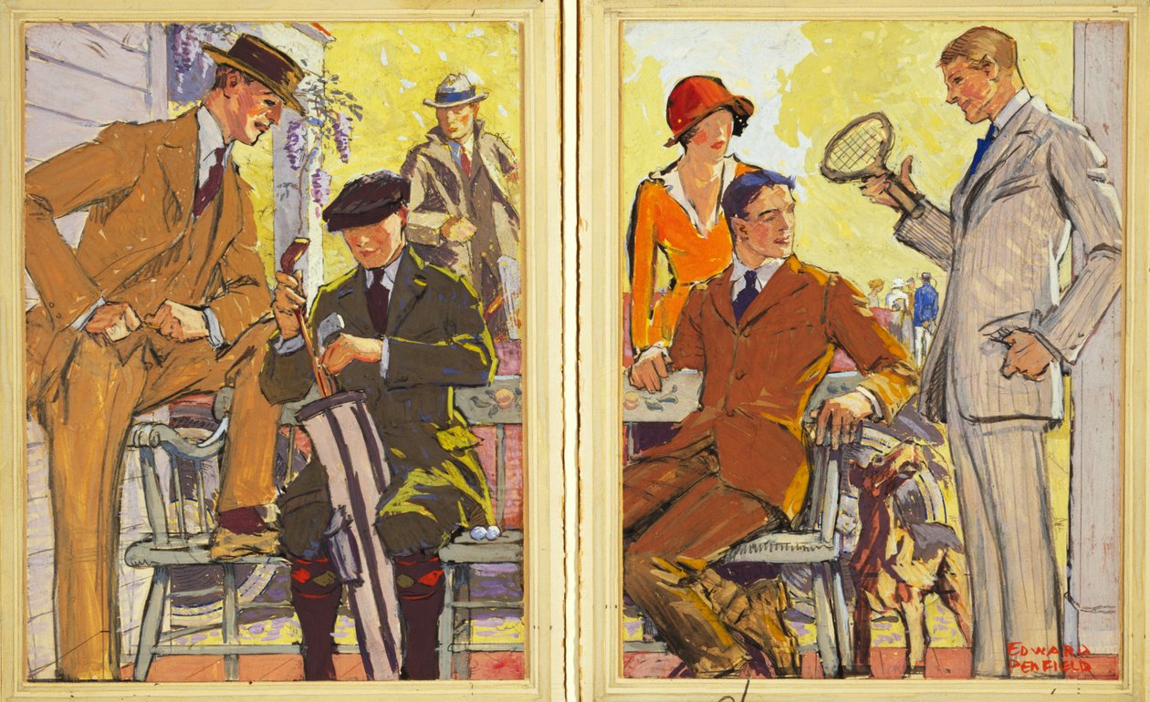 Advertisement for Hart, Schaffner & Marx Clothes, 1900 by Edward Penfield