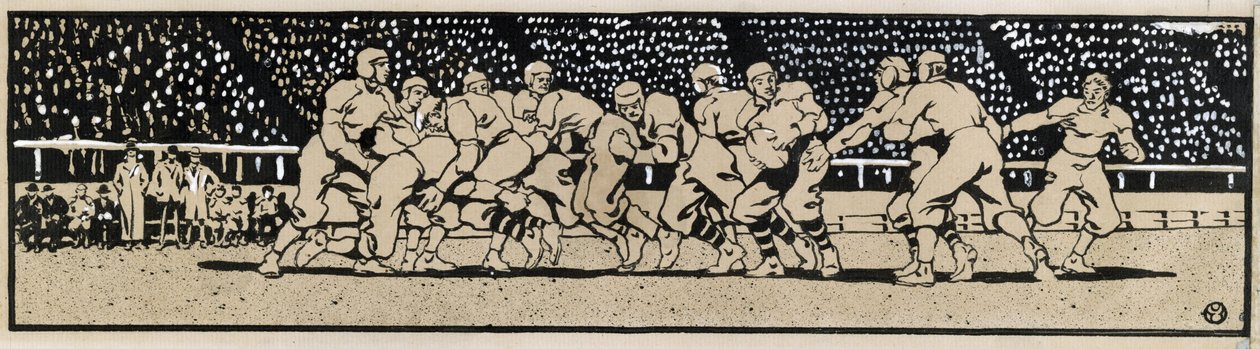 Football Game by Edward Penfield