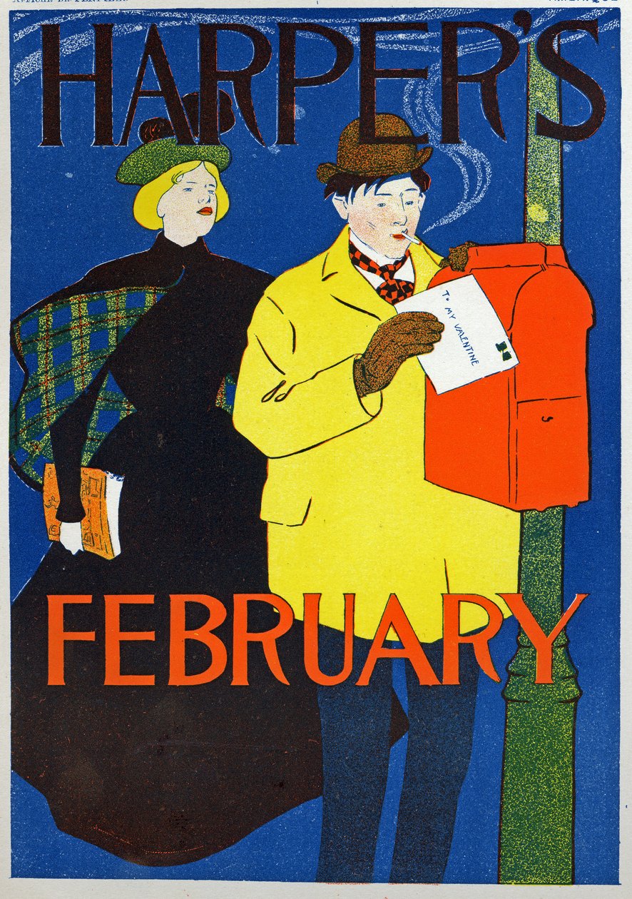 The Valentine Letter, Poster by Penfield for Harper