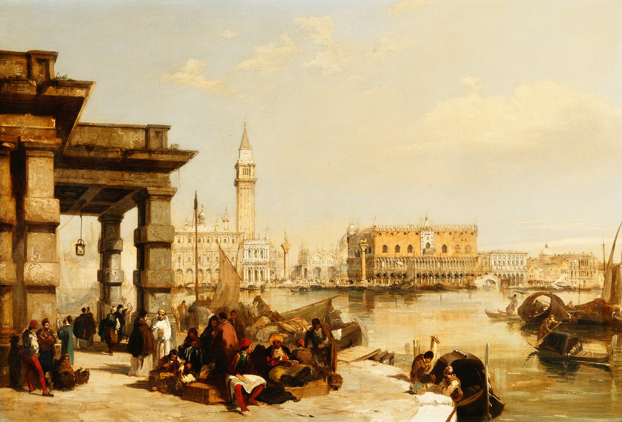 View of St. Marks from the Punta della Dogana, Venice by Edward Pritchett
