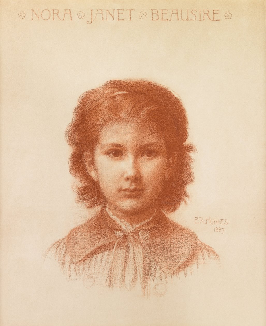 Nora Beausire, daughter of the Liverpool art collector by Edward Robert Hughes