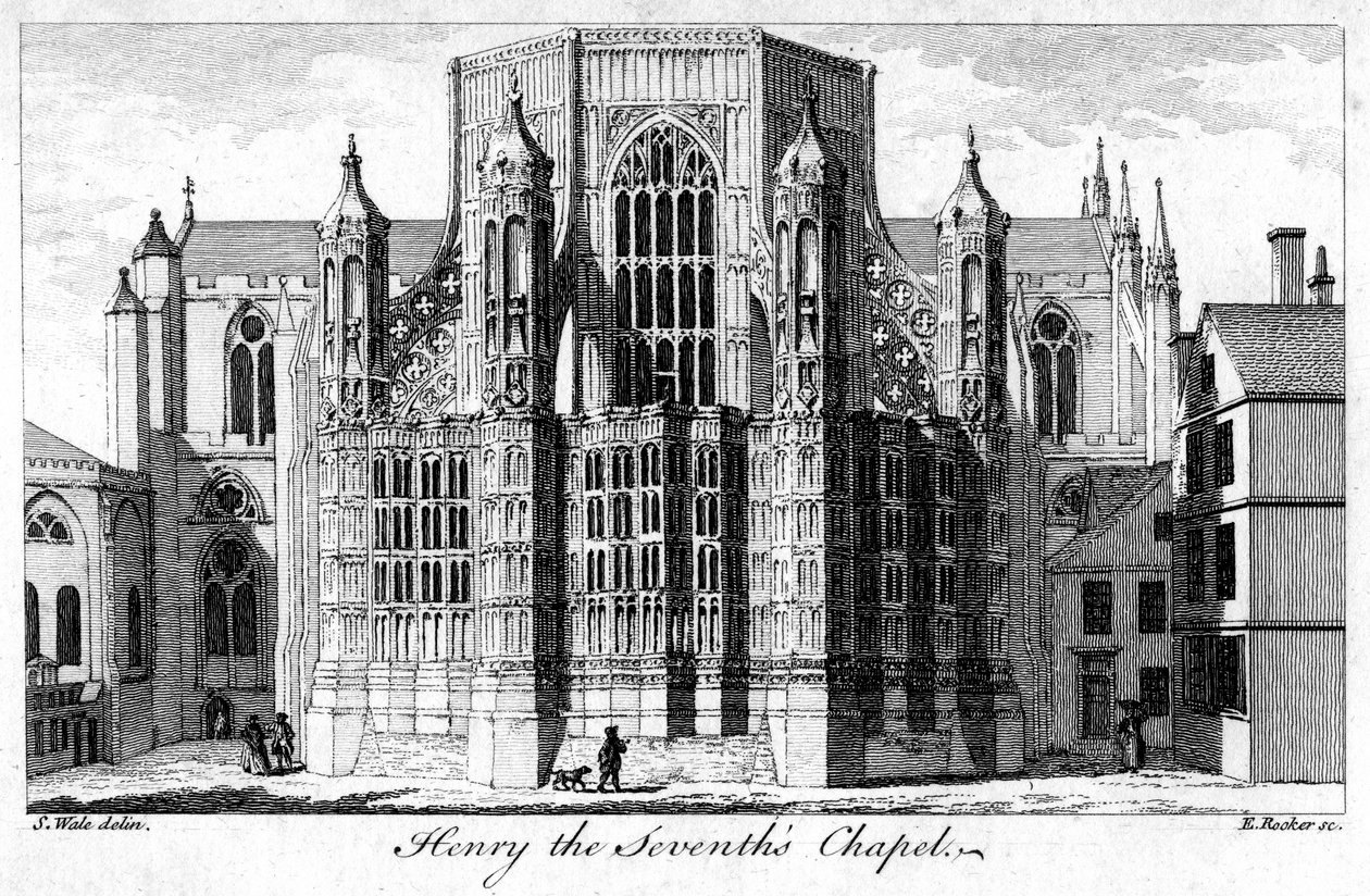Henry VII Chapel, Westminster Abbey, London by Edward Rooker
