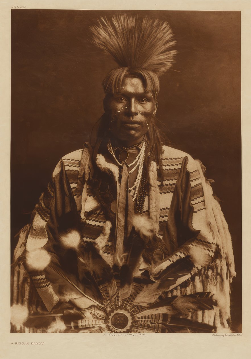 A Piegan Dandy by Edward S. Curtis