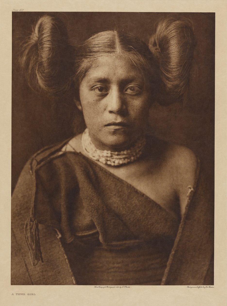 A Tewa Girl by Edward S. Curtis
