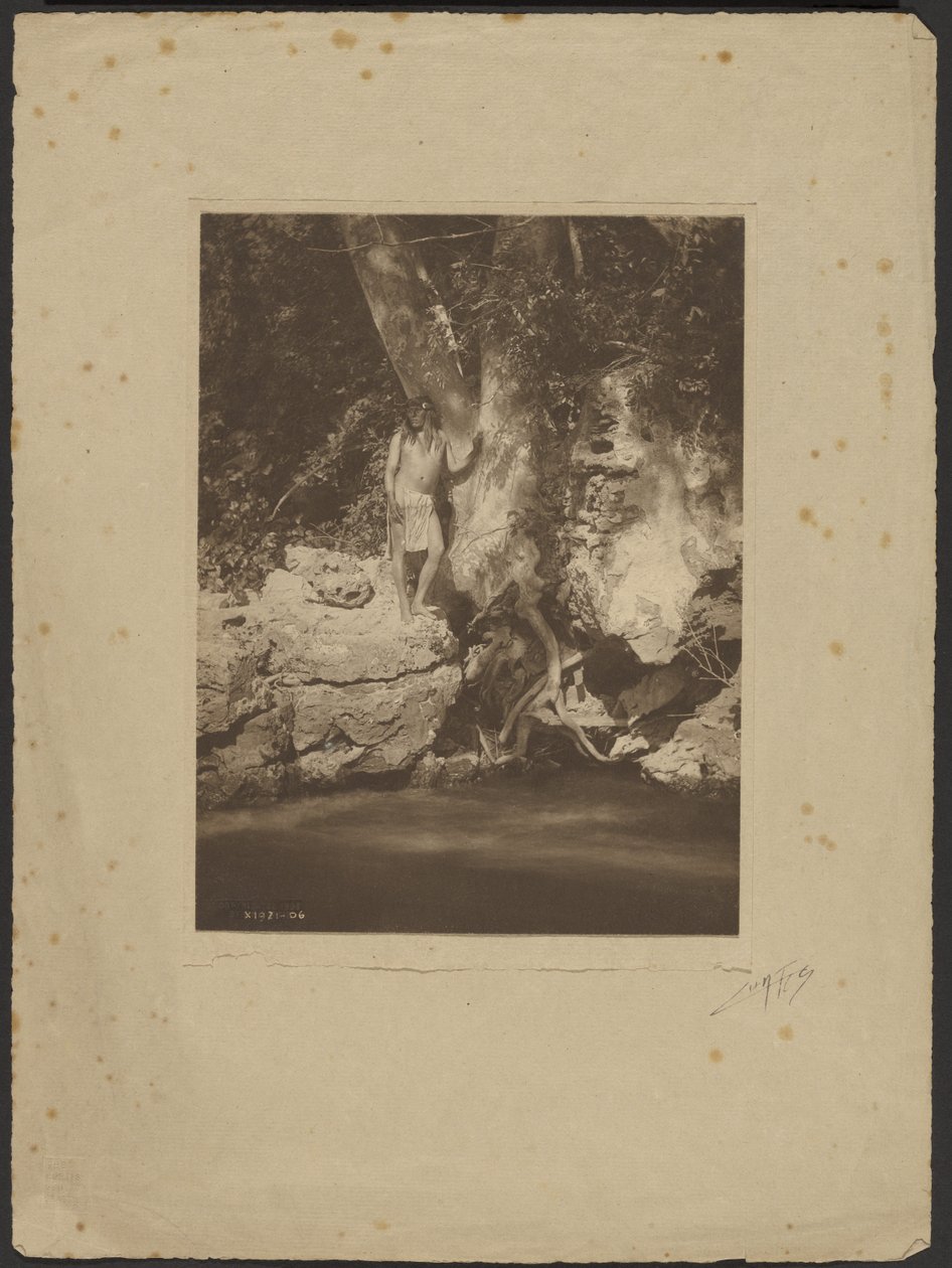 Apache-Black River (By the Sycamore) by Edward S. Curtis