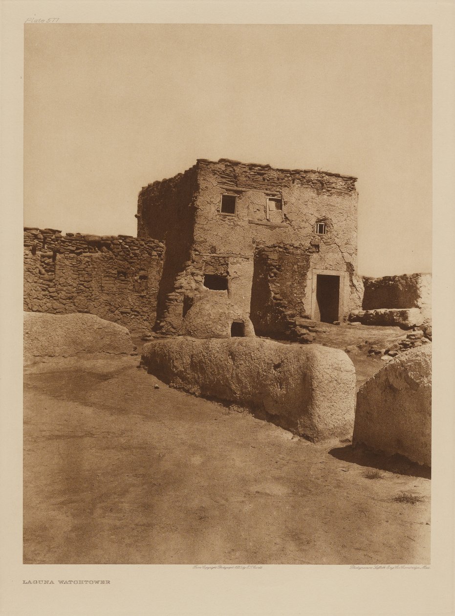 Laguna Watchtower by Edward S. Curtis