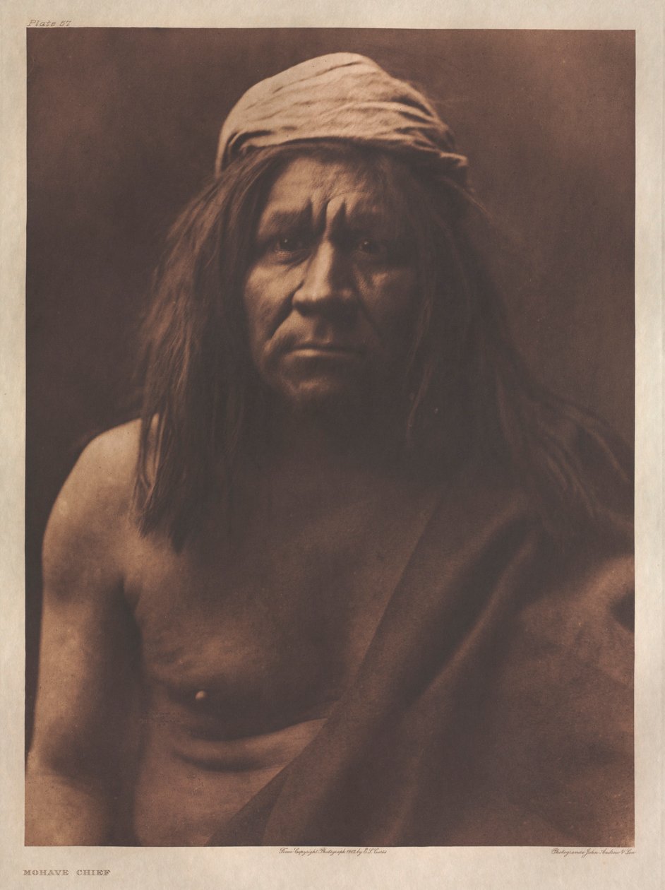 Portfolio II, Plate 57: Mohave Chief by Edward S. Curtis
